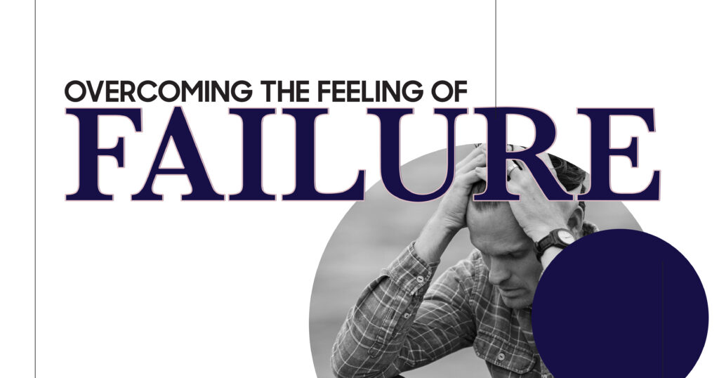 Overcoming failure: Man with head in hands, feeling defeated. Learn to cope with feelings of failure and build resilience.